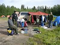 Gravel Pit Camp on the Hansen Lake Road (163kb)