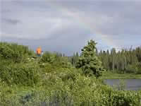 Rainbow on unnamed lake (118kb)